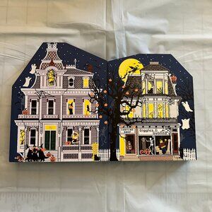 Cat's Meow 1998 Halloween Village Pieces Giggles & Goblins and Black Cat Alley